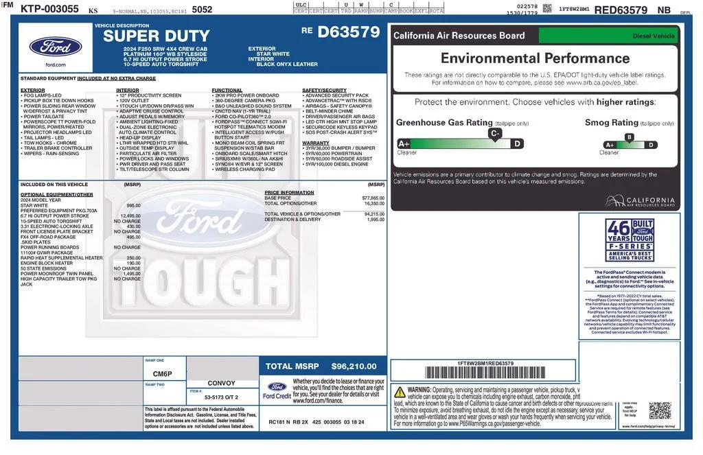 ford f-250 super duty 2024 1FT8W2BM1RED63579 image ford f-250 super duty 2024 1FT8W2BM1RED63579 image